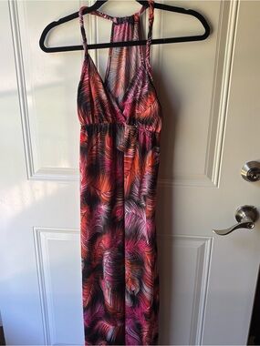 Y2K 2000s rue 21 maxi dress pink and orange